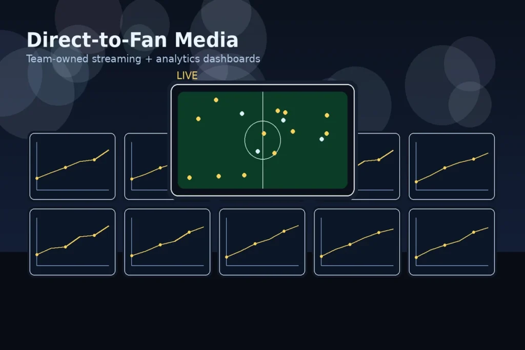 eam-owned sports broadcast network with analytics dashboards and direct-to-fan streaming